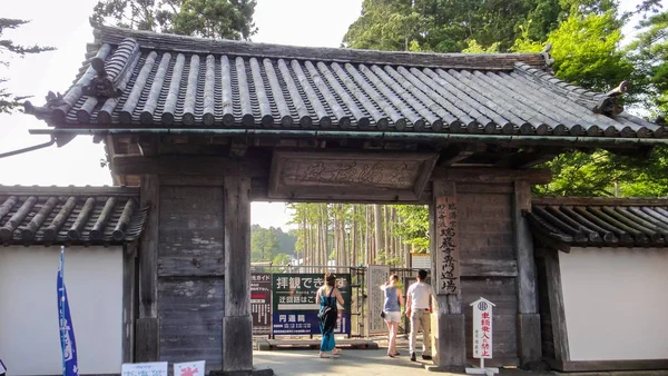De zuigan-ji tempel grotten huisvestte de as van de overledene. Stad Matsushima, prefectuur Miyagi, Japan. 08 Aug 2016 — Stockfoto