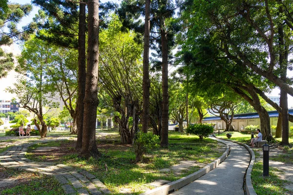 全国台湾民主纪念馆公园（国家蒋介石纪念馆）。台湾台北8月 10， 2019 — 图库照片