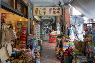 Taoyuan City, Tayvan - JUL 01 2020: Daxi Old Street, Taoyuan City, Tayvan.