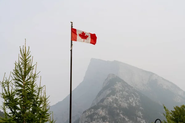 Banff Alberta Kanada Sep 2020 Die Innenstadt Von Banff Avenue — Stockfoto