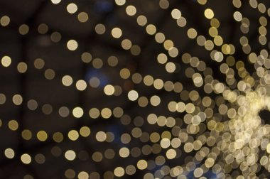 Küçük ışıklar ile bulanık garland. Parti kavramları.