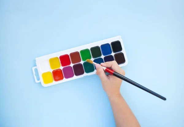 Conjunto de papelería. Regreso al concepto escolar . — Foto de Stock