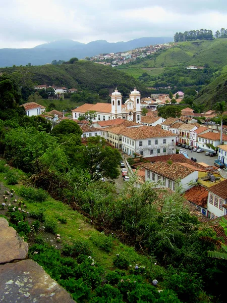 Uma Visão Geral Histórica Cidade Ouro Preto Listada Como Patrimônio — Fotografia de Stock