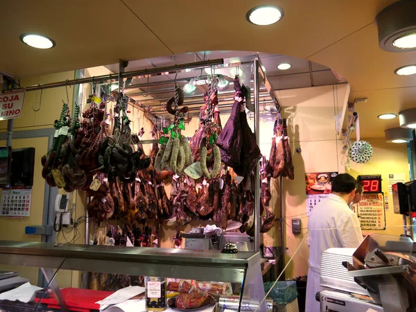 Seville Spain 17Th April 2013 Shops Selling Range Gourmet Foods — Stock Photo, Image