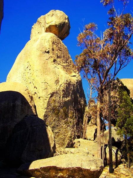 Σχηματισμός Βράχου Γνωστός Σφίγγα Στο Girraween Εθνικό Πάρκο Στο Νότιο — Φωτογραφία Αρχείου