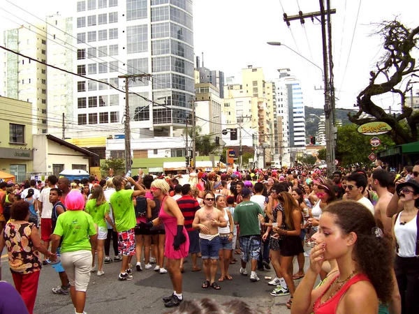 Florianopolis Ciy Központjában Santa Catarina Brasil 28Th Novenber 2009 Emberek — Stock Fotó