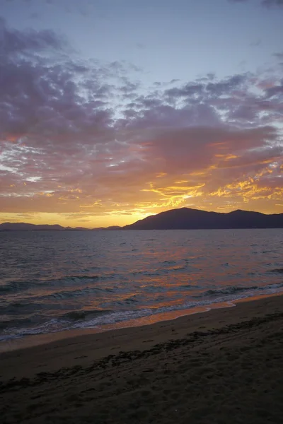 Rozbřesk Pláži Florianopolis Brazílie — Stock fotografie