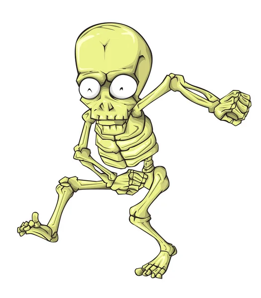 İskelet karakter vektör. Cadılar Bayramı gecesi Monster