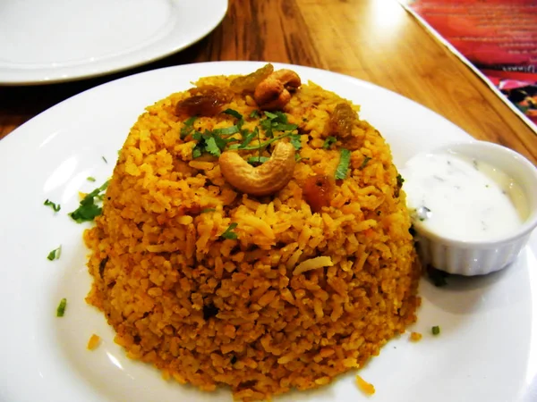 Mutton Biryani Egg Fried Rice — Fotografia de Stock