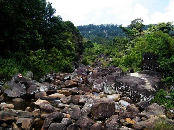 Natural Water Pool Patna Estate Natural Water Slide Sri Lanka — Foto Stock