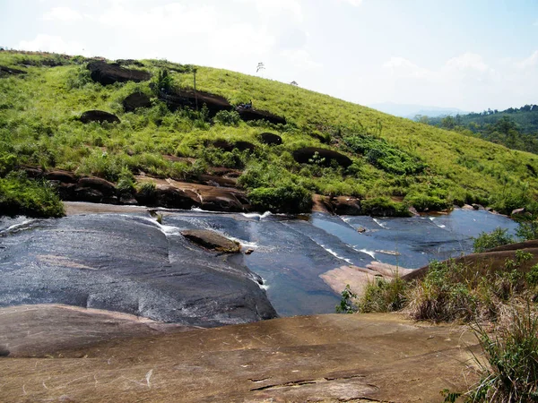 Natural Water Pool Patna Estate Natural Water Slide Sri Lanka — Zdjęcie stockowe