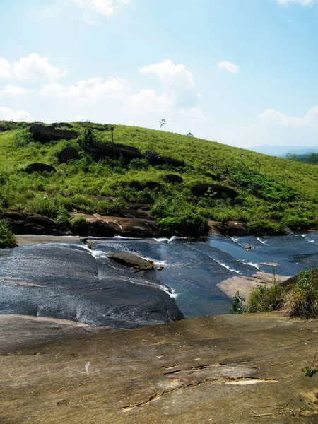 Natural Water Pool Patna Estate Natural Water Slide Sri Lanka — Zdjęcie stockowe