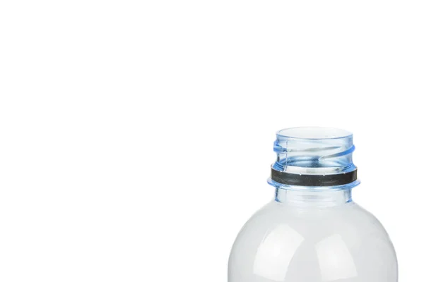 Open Plastic Bottle White Background — Stock Photo, Image