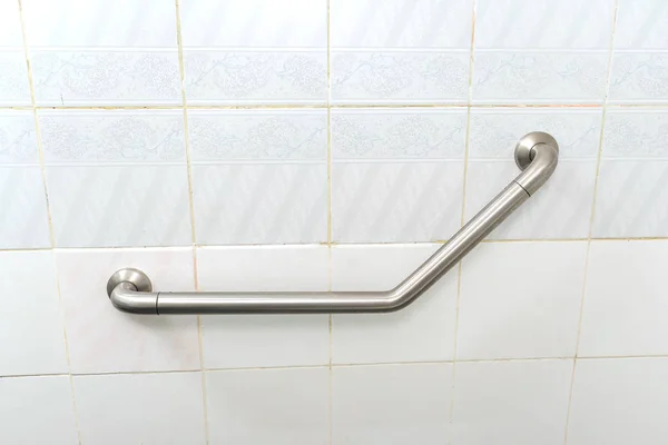 Grab Bar Łazience Concept Bezpieczeństwo Łazience — Zdjęcie stockowe