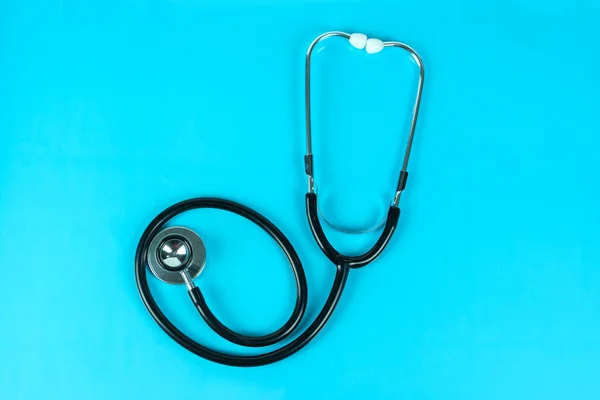 Stethoscope Blue Background — Stock Photo, Image