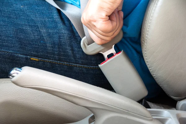 Seat belt a vehicle safety — Stock Photo, Image