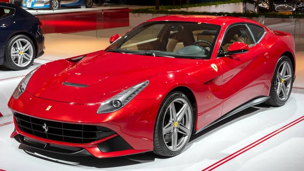 Amsterdam Apr 2015 Ferrari F12 Berlinetta Sports Car Showcased Autorai — Stock Photo, Image