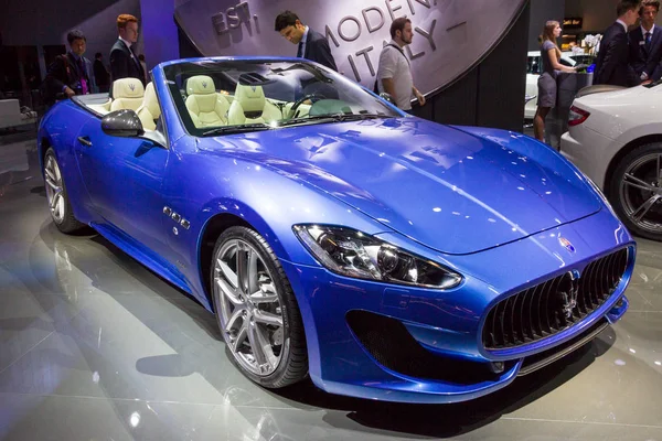 Φρανκφούρτη Γερμανία Σεπ 2015 Maserati Granturismo Centennial Έκδοση Coupe Σπορ — Φωτογραφία Αρχείου