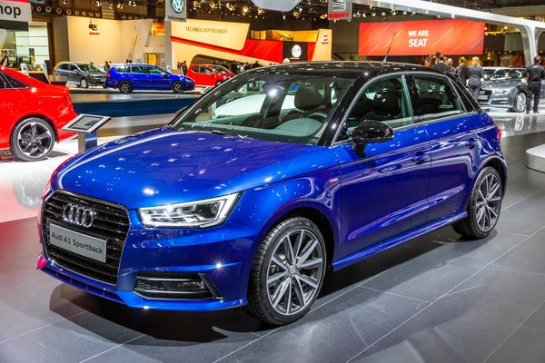 Bruxelas Jan 2016 Audi Sportback Car Showcased Brussels Motor Show — Fotografia de Stock