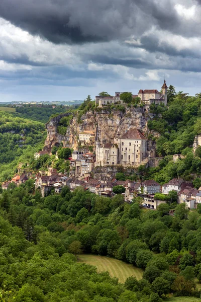 Rocamadour Village Southwestern France Sanctuary Here Has Attracted Pilgrims Many — Stock Photo, Image