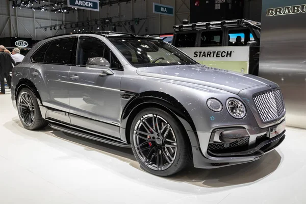 Geneva Suíça Março 2018 Bentley Bentayga Startech 710 Carro Desempenho — Fotografia de Stock