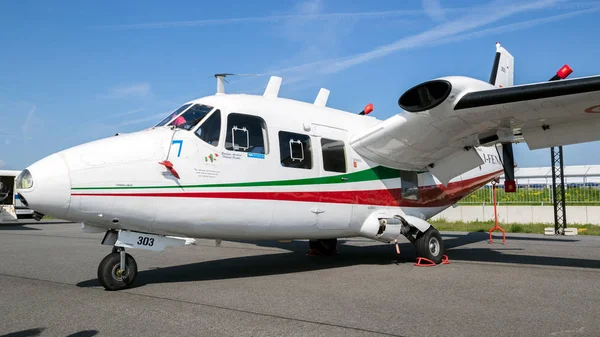 Berlín Alemania Abr 2018 Aviones Italianos Piaggio 166C Twin Engines —  Fotos de Stock