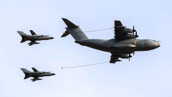 Berlin Apr 2018 Airbus Der Deutschen Luftwaffe A400M Flugzeug Betankung — Stockfoto