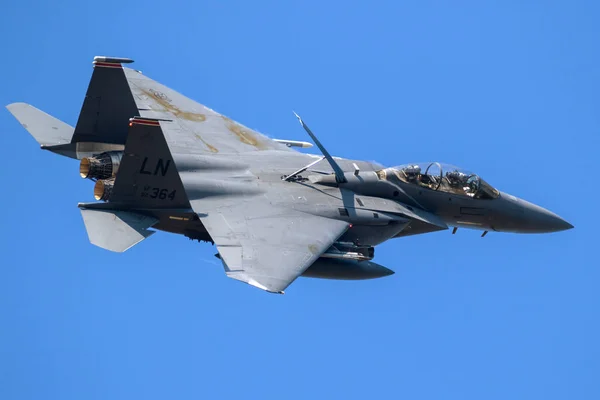 Lakenheath Jul 2018 Air Force 15E Strike Eagle Bomber Jet — Stock Photo, Image