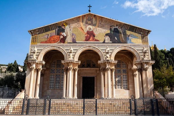 Kilise Bütün Ulusların Bahçe Gethsemane Kudüs Srail — Stok fotoğraf