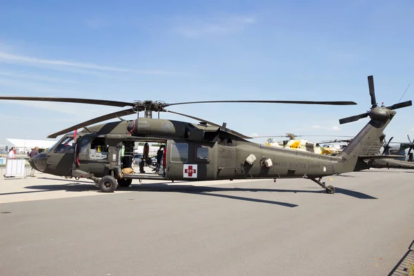 Berlim Alemanha Maio 2014 Helicóptero Blackhawk Exército Dos Eua Exposição — Fotografia de Stock