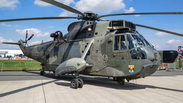 Berlín Alemania Abr 2018 Helicóptero Rescate Sikorsky Sea King Armada —  Fotos de Stock