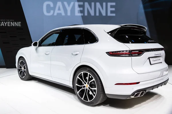 Frankfurt Alemanha Sep 2017 Novo Carro Porsche Cayenne Suv Apresentado — Fotografia de Stock