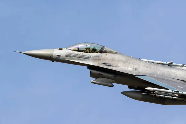 Spangdahlem Tyskland Aug 2018 Beväpnade Air Force 16C Fighter Jet — Stockfoto