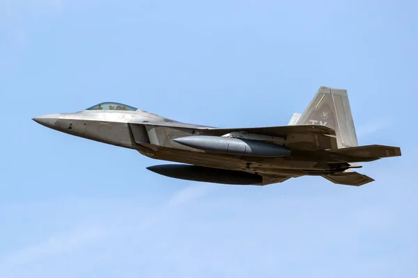 Spangdahlem Duitsland Aug 2018 Ons Air Force Lockheed Martin Raptor — Stockfoto