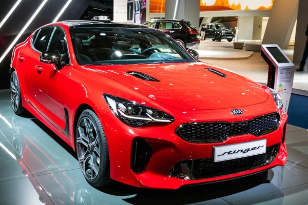 Frankfurt Deutschland 2017 Das Neue Kia Stinger Car 2018 Wird — Stockfoto