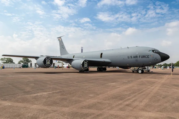 Fairford Jul 2018 Air Force Raf Mildenhall Based Boeing 135 — Stock Photo, Image