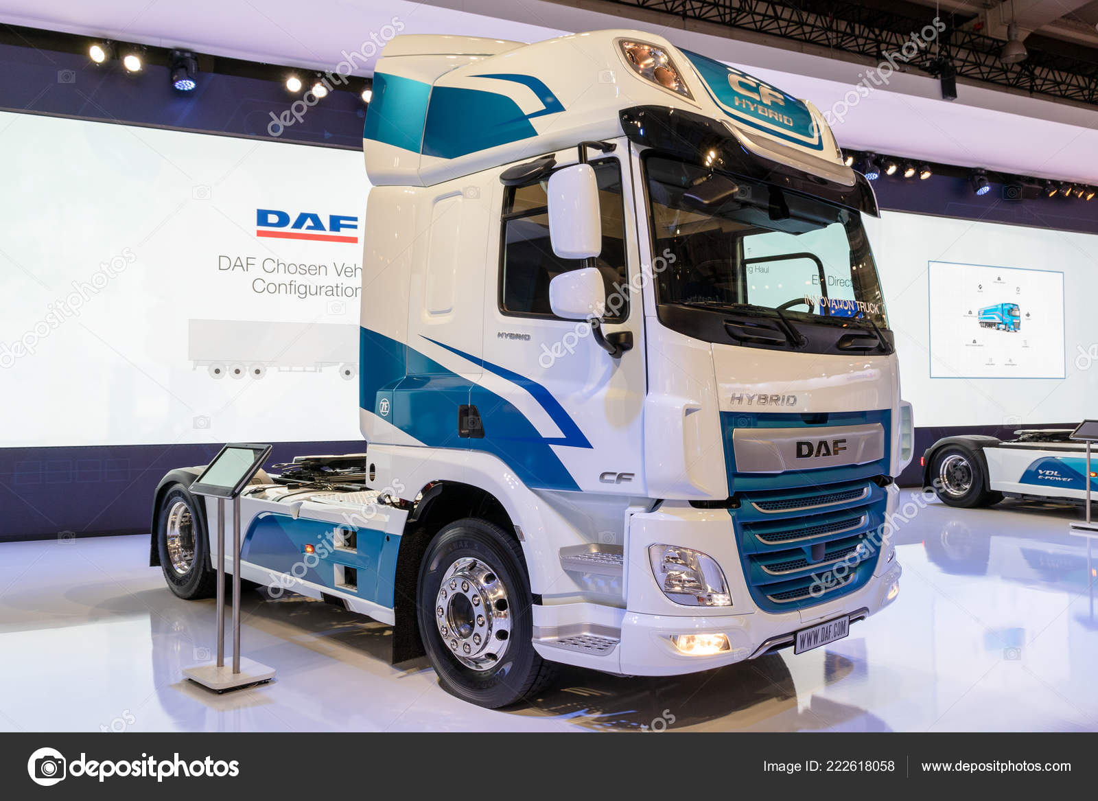 Hannover Germany Sep 2018 New Daf Hybrid Truck Showcased Hannover