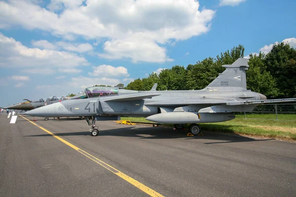 Cambrai France Juni 2010 Saab Jas Gripen Kampfjet Der Ungarischen — Stockfoto