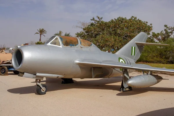 Hatzerim Israel January 2011 Captured Egypt Air Force Mig Fighter — Stock Photo, Image