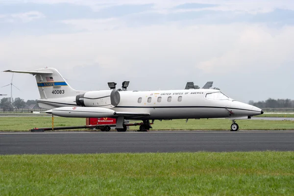 Leeuwarden Países Bajos Sep 2011 Avión Vip Learjet 21A Fuerza — Foto de Stock