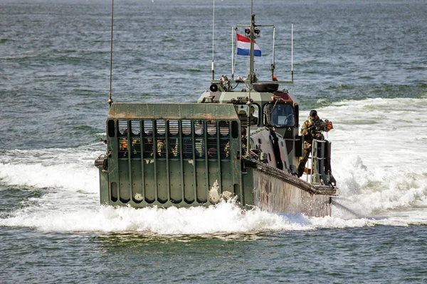 Den Helder Hollanda Temmuz 2012 Hollanda Deniz Kuvvetlerinde Bir Çıkartma — Stok fotoğraf