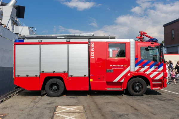 Ден Хелдер Нідерланди Липня 2012 Mercedes Atego 1528 Пожежному Чергуванні — стокове фото