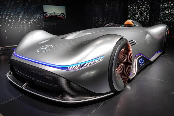 2018年10月3日 梅赛德斯奔驰概念 银箭电动智能汽车在巴黎车展上展出 — 图库照片