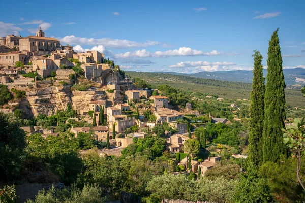 Gordes Köyü Manzarası Provence Fransa Manzarası — Stok fotoğraf