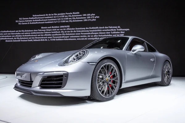 Frankfurt Alemania Sep 2015 Porsche 911 Carrera Deportivo Presentado Salón — Foto de Stock