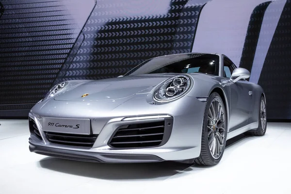 Frankfurt Allemagne Sep 2015 Porsche 911 Carrera Présentée Salon Francfort — Photo