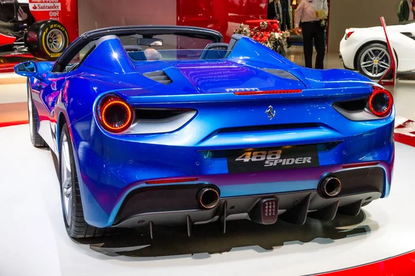 Francesco Germania Settembre 2015 Ferrari 488 Gts Spider Presentata Salone — Foto Stock