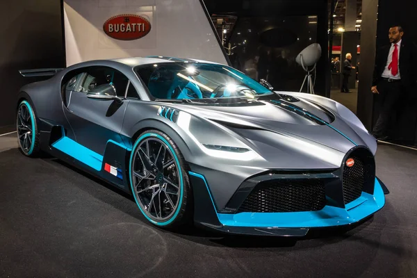 Paryż Października 2018 2020 Nowego Bugatti Divo Extreme Hypercar Prezentowane — Zdjęcie stockowe