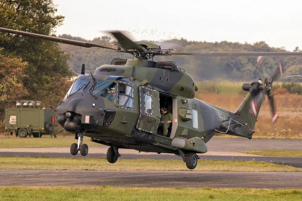 Deelen Nederland Okt 2018 Duitse Leger Nh90 Helikopter Opstijgen Van — Stockfoto