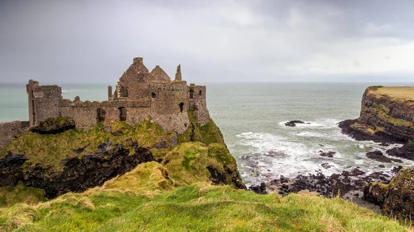 Dunluce Slottsruiner Nordirland — Stockfoto